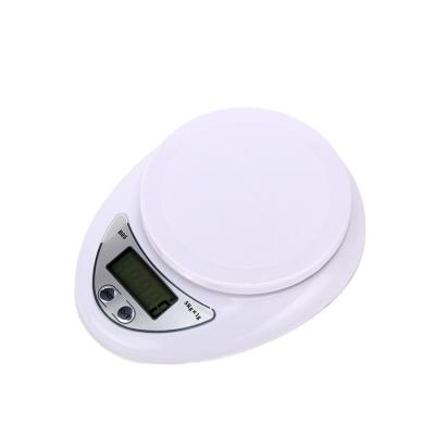 China With Tray High Quality White Color ABS Kitchen Scale Digital Kitchen Plastic Scale G ounce pound scale for food for sale