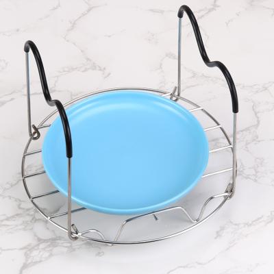 China New Arrival Viable Polish Smooth Mirror Edges Stainless Steel Egg Rack Steaming Rack For Kitchen for sale