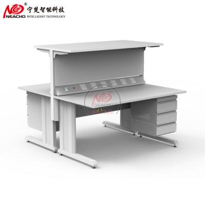 China EUROPEAN Hot Selling Cheap ESD Fixed Height Workbench With Double Drawer for sale