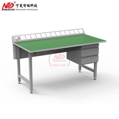 China EUROPEAN Hot Selling ESD Cheap Size Fix Steel Workbench With Double Drawer NEACHO for sale