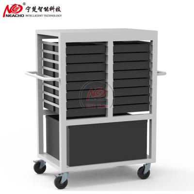 China EUROPEAN Hot Selling Anti Static Cheap Lab Tool Trolley With Silent Caster for sale