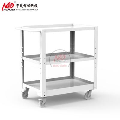 China EUROPEAN Hot Selling Cheap Anti Static Tool Trolley With Silent Caster With Three Layers for sale