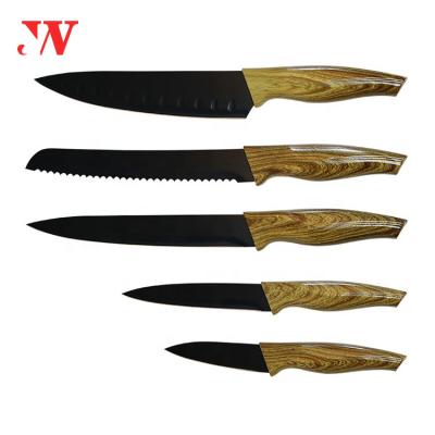 China Viable Newly Designed Custom Plastic Handle Knife Set Kitchen Knife Set Kitchen Knife Set for sale