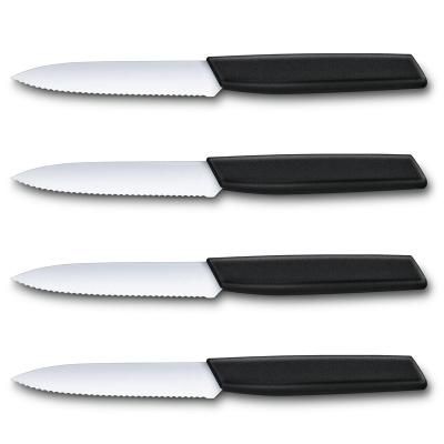 China Sustainable PP Handle 5 Inches Comfortable Handle Professional Forging Custom Brazilian Steak Knives Steak Knife Set for sale