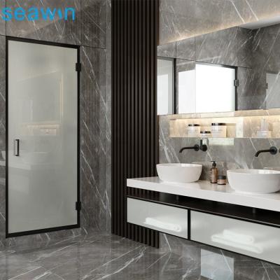 China Modern Brass Shower Door Pull Hinge Luxury Hotel Shower Glass Door for sale