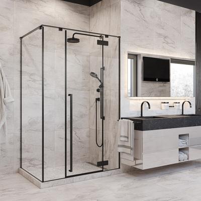 China China Supplier Modern Rectangular Tempered Glass Door Shower Enclosures With Base for sale