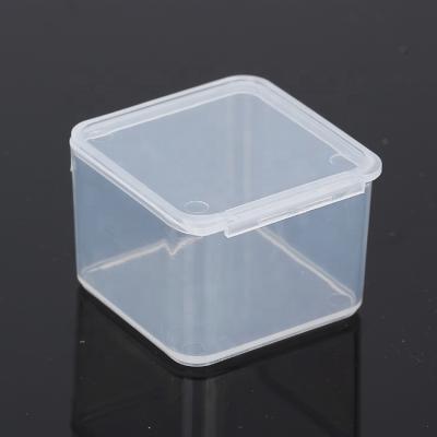 China Professional Hot Sale Recyclable Square Plastic Reusable Plastic Storage Box Packaging Transparent Recyclable Supply With Lid for sale