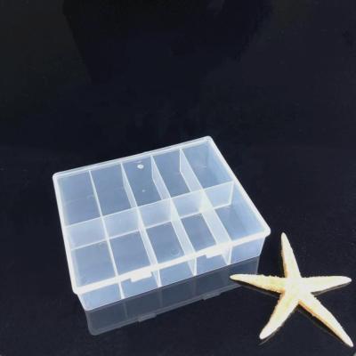 China Hinged Box Wholesales Clear Plastic Fishing Tackle Box Bait Containers for sale