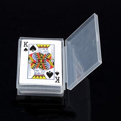 China Card Box Hard Playing Poker Cards Plastic Box Packing Containers for sale