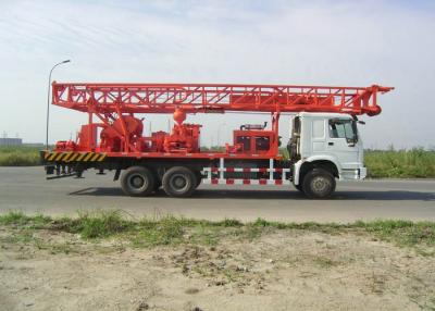 China 450M TRUCK DRILLING RIG TOP HEAD DRIVE DTH AND MUD HIGH TORQUE, SIMPLE AND EFFICIENT LOW USE COST for sale