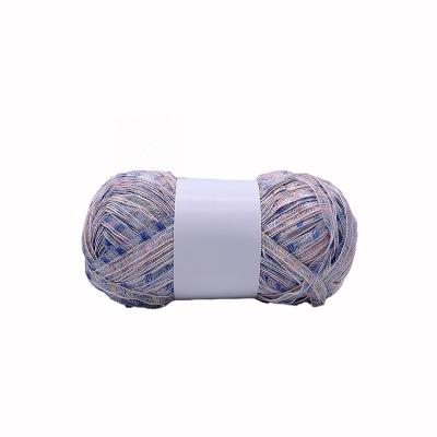 China Novelty yarn 76% polyester and 24% cotton blended yarn for hand knitting and crocheting for sale