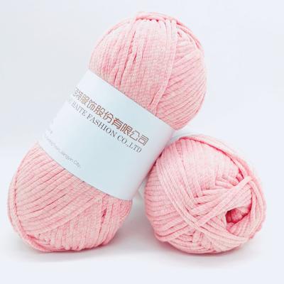 China New Designed Product Anti-Static 1.9NM 100g 52%Polyester 48%Cotton Brushed Yarn Tube Band Yarn Knitting Fancy Yarn for sale