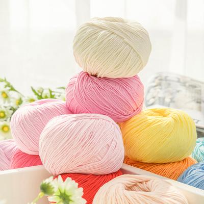 China Anti bacteria hand knitting yarn baby crochet and dyed reused cotton yarn for fabric for sale