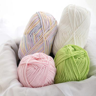 China Hot Sale Milk Acid Resistant Cotton Hand Knitting Classic Woolen Yarn for sale