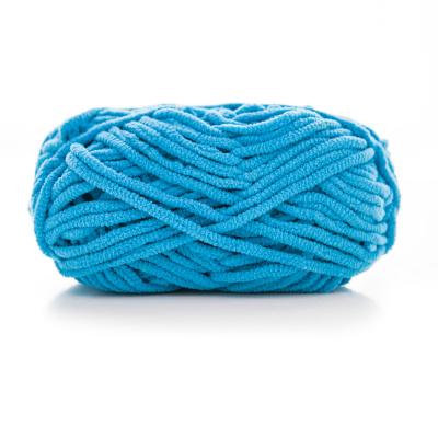 China Anti-bacteria 0.68NM Chenille Style 100% Polyester Bouncing Yarn With Bright Color for sale