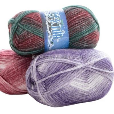 China Sustainable 2NM Acrylic And Nylon Blend Aran Wool Hand Knitting Fancy Yarn for sale