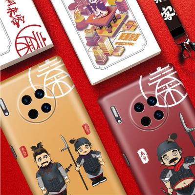 China Anti-drop fashion waterproof mobile phone case with personality cartoon pattern liquid silicone mobile phone case for sale