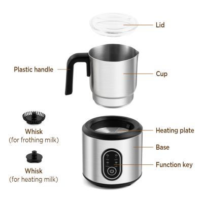 China Chulux Contemporary Milk Frother for Coffee 4 in 1 Electric Detachable Milk Frother and Steamer for sale