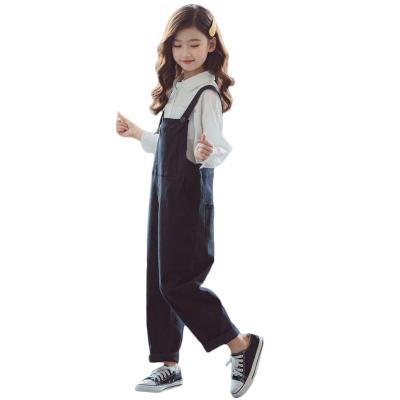 China Overalls and Factory Wholesale Girls Kids Breathable Casual Plus Size Pants with Loose Design and Soft Suspender Pants for sale