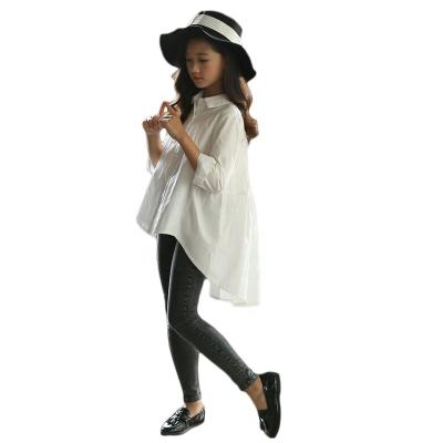 China Autumn New Arrivals Girls Breathable Swallow-tailed Shirts and Long Sleeves Tops and Long Sleeves Shirts for sale