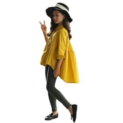 China Breathable Autumn New Arrivals Children's Swallow-tailed Shirts and Long Sleeves Tops and Long Sleeves Cotton Shirts for sale