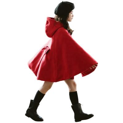 China No Stretch Princess Style Hooded Wholesale Customization No Stretch Hooded Red Thicken Princess Style Girl Winter Coat for sale