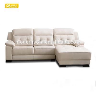 China (Other) Adjustable Warm L Shape Leather Sofa For Modern Living Room Furniture 5711 for sale