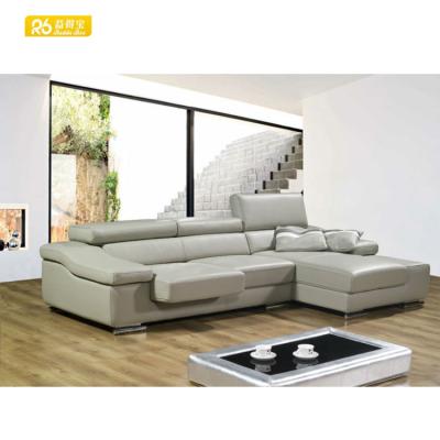 China Living room sectional l leather sofa (other) shape adjustable modern style for sale 8096 for sale