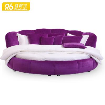 China (Other) Guangdong Furniture Adjustable Round Bed Set, King Round 3d Bed Sets For Furniture Factory for sale