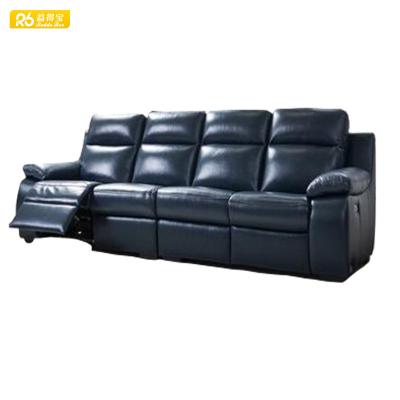 China 4 Seat Modern Synthetic Leather Best Manual Recliner Living Room Sectional Sofa for sale