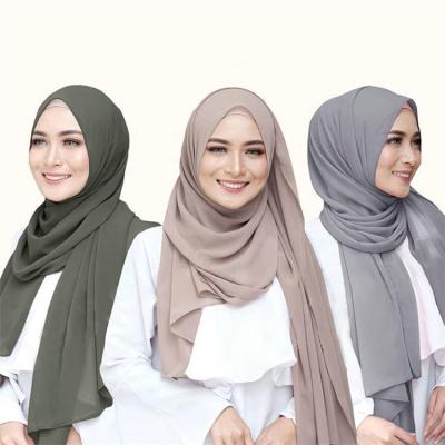 China 2021 Normal Fashion Hijab Scarf Solid Color Hot Selling High Quality Malaysian Headscarf for sale