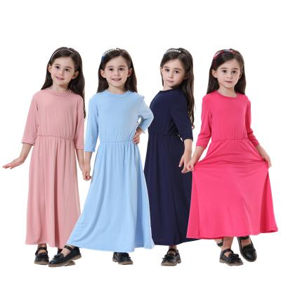 China 2021 Newest Type Wholesale Children Muslim Kids Abaya TH614 for sale