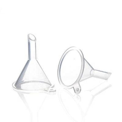 China Health Care Products Small Plastic Mini Funnel Transparent pp Mini Perfume Dispensing Funnel for sale