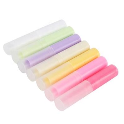 China Eco-friendly Empty Plastic Lipstick Tubes Cosmetic Container Lip Balm 4g Compact Packaging for sale