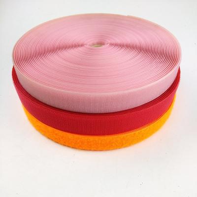 China Sustainable 100% Nylon Colorful Hook And Loop Tape Sew On Hook And Loop For Clothing for sale