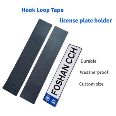 China Hot Selling Water Resistant Amazon Hook Loop Tape For Car License Plate Holder License Plate Repair for sale