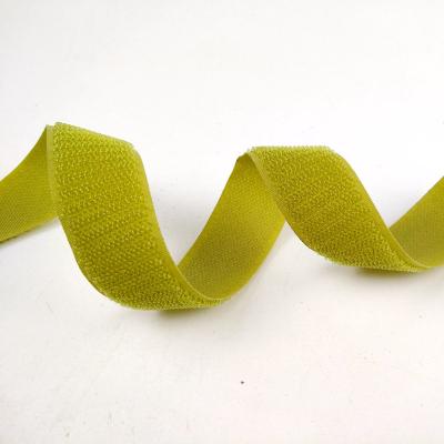 China Colorful 25mm Un-napped Sustainable Hook And Loop Sew On Hook Loop Nylon Tape For Garment for sale