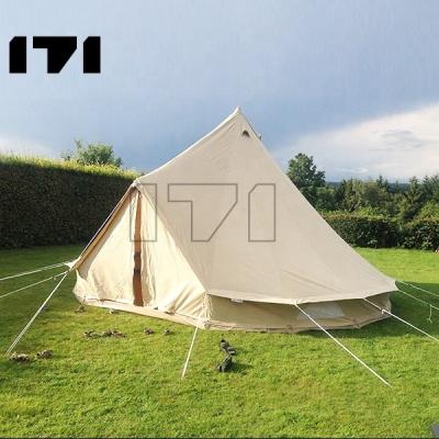 China 3M Green 4.5meter Mini Under Canvas Danchel Bell Camouflage/Field Play Tent for sale