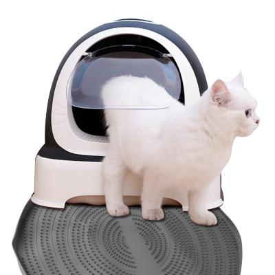 China Foldable Breathable Gray Cat Silicone Waterproof Cat Litter Easy Cleaning Protection for sale