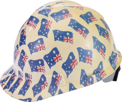 China high quality safety hat Anti-puncture ABS printing logo safety helmet industrial worker material GMH-B1025 for sale