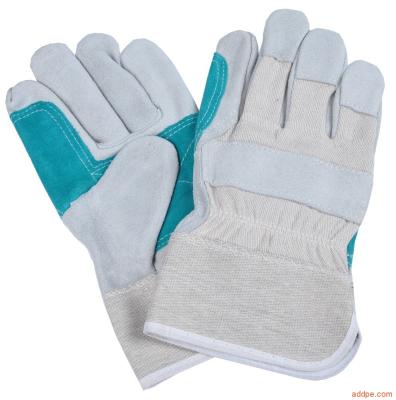 China Extra reinforced protection on palm and index areas blue paim double reinforced rigger high quality work protection gloves merchanical handwear GMT-HD6020-2 for sale