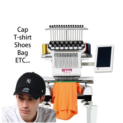 China Single Head Cap/T-shirt/Clothes/logos/3D Embroidery STROCEAN Machine Bead Embroidery Machine Finishing Custom Automatic Color Change for sale