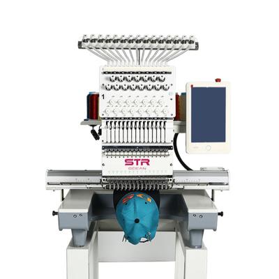 China Industrial single head hat/T-shirt/digital computer hat embroidery machine door-to-door computer finishing STROCEAN embroidery dahao clothes/logos/3D for sale