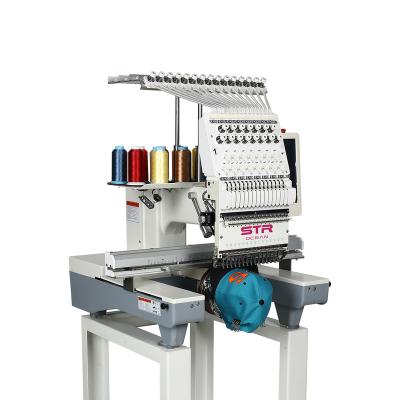 China Finished Hat/T-shirt/Garments/Logos/3D Embroidery STROCEAN Garment Shops Cost Effective Easy Operation Automated Cap Flat T-shirt Single Head Embroidery Machine for sale