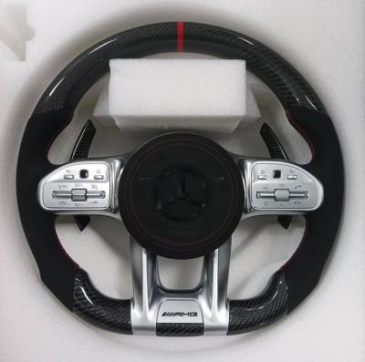 China Mercedes-Benz oud model AMG Koolstofvezel stuurwiel 55cm Diameter Nappa leer Te koop