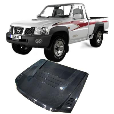 China Gepersonaliseerde koolstofvezel cover voor Patrol Y60 Y61 Pickup Hood Upgrade Style Te koop