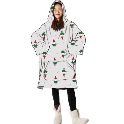 China Chritsmas hoodie cover one size 2022 anti-static soft oversized ultra plush cover for sale