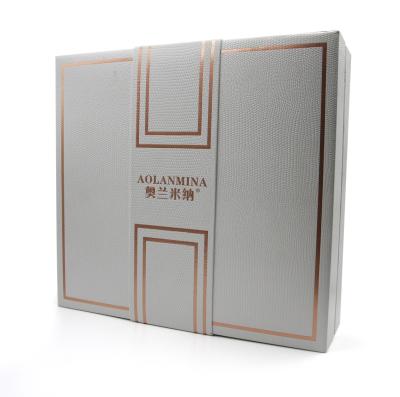 China 3mm Solid Wood Board Durable Using Luxury Gift Box Custom Large Leather Packing Box PU For Gift Box for sale