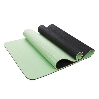 China Durable Home Fitness Anti Slip Double Color High Band 6mm Yoga Mat for sale