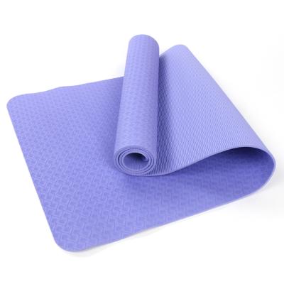 China Durable Wholesale Cheap Eco Friendly Double Layer Tape Anti Slip Yoga Mat for sale